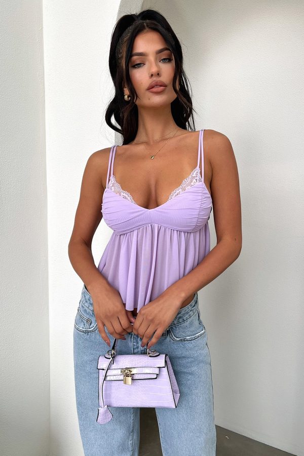 Alaria Crop - Lilac Online Hot Sale - Image 2
