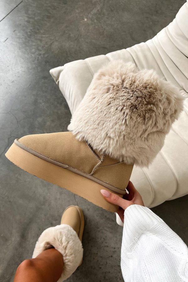 Aida Platform Boots - Sand For Sale - Image 2