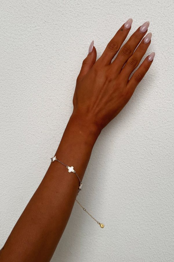 Oriana Bracelet - Gold   White Cheap