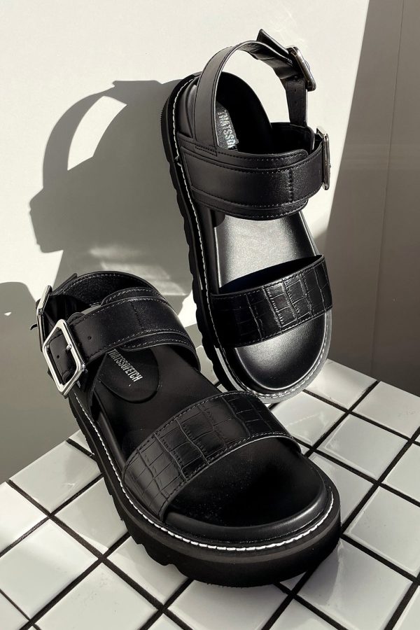 Ryder Chunky Sandals - Black For Discount - Image 2